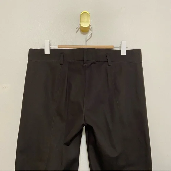 S’MaxMara Dark Brown Cuffed Straight Leg Trouser Pants - Picture 6 of 7
